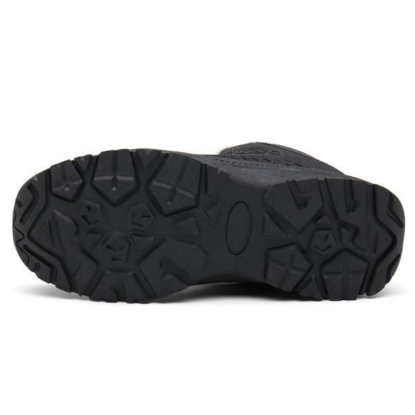 Pánské voděodolné zateplené zimní boty - Black GRAY, 46