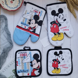 Praktická kuchyňská rukavice + ručníček s motivem Mickey Mouse - Disney 2pcs