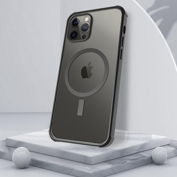 Luxusní pouzdro pro iPhone s magsafe magnetem - IPhone 13, Silver