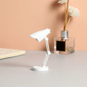Malá skládací lampa na knihu i stůl v různých barvách - A - White