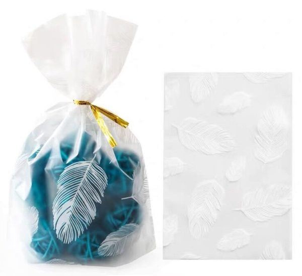 Kreativní otevřené plastové dárkové tašky 50 kusů - Grid