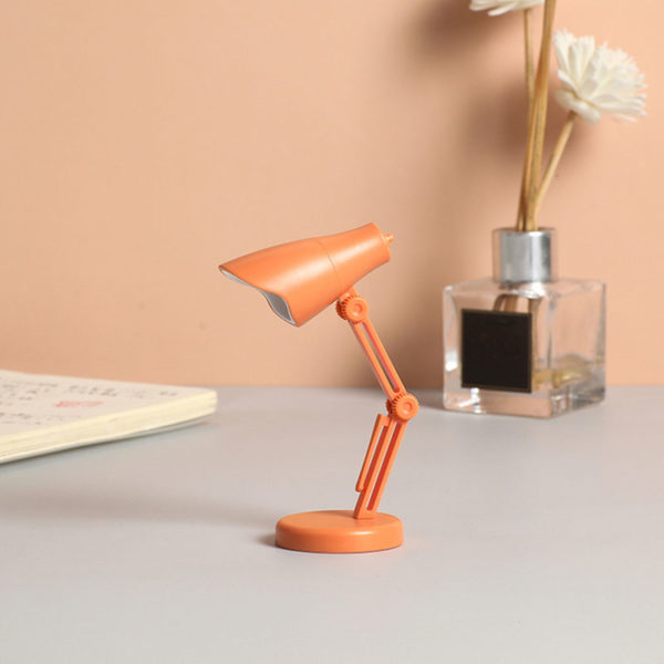 Malá skládací lampa na knihu i stůl v různých barvách - A - Orange