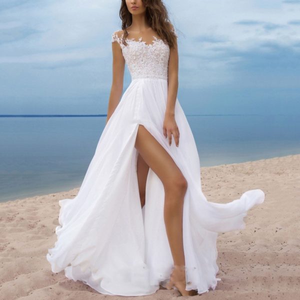 Dámské bílé luxusní šaty Josie - White, XL, China