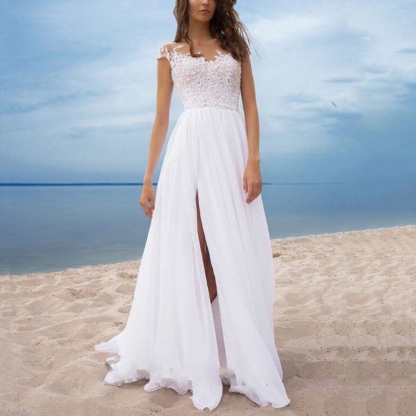 Dámské bílé luxusní šaty Josie - White, XL, China
