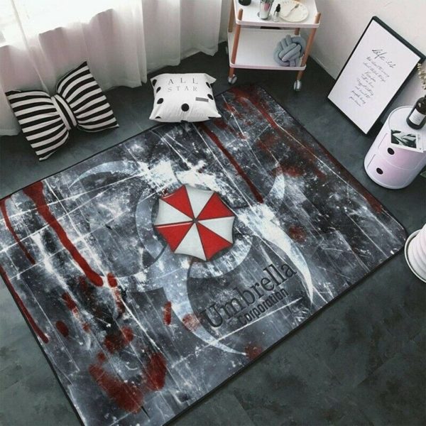 Čtvercový podlahový koberec s potiskem Resident Evil - 4