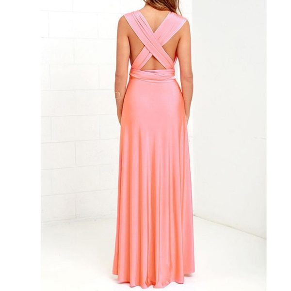 Dámské vázací šaty Veronica - Dusty pink, XL