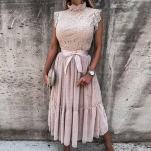 Dámské společenské šaty Shannon - 03 Pink, XXL