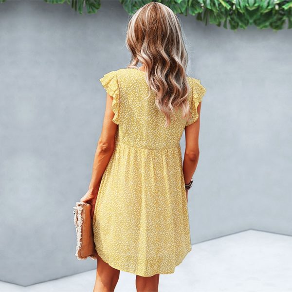 Moderní dámské šaty Melany - Yellow, XL