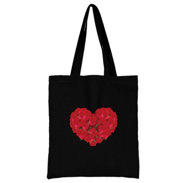 Dámská nákupní látková taška na rameno - Love022