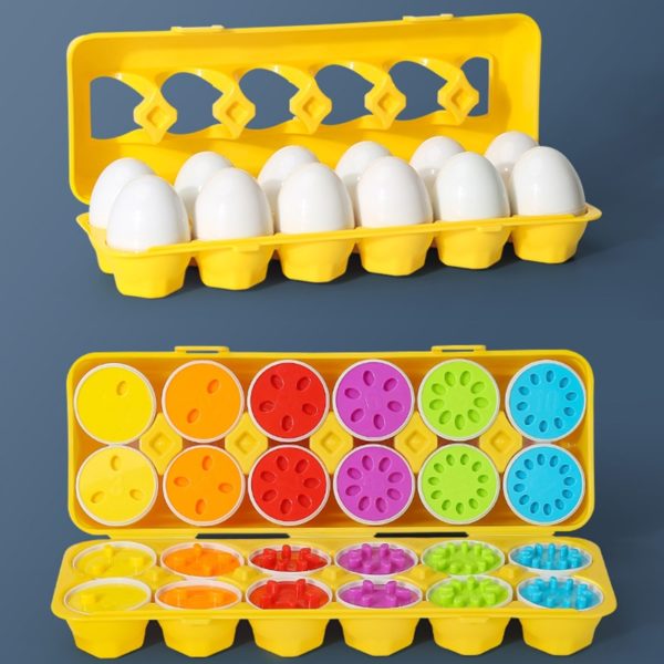 Dětská logická hra "skládací vajíčko" - 281B Eggs