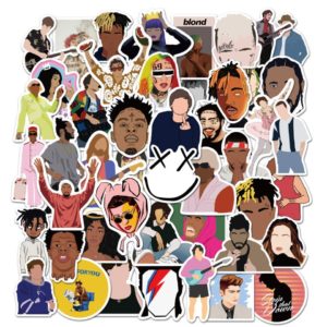 Sada 50 ks samolepek s motivem hvězd hip - hopu