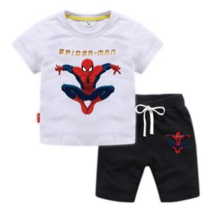 Dětská tepláková souprava s potiskem Spiderman - tričko + kraťasy - As Show, 150cm
