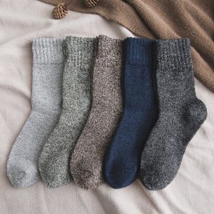 Vysoké prodyšné zateplené ponožky - 5 párů
