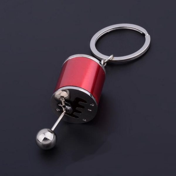 Kovový přívěsek na klíče ve tvaru řadící páky - China, Silver