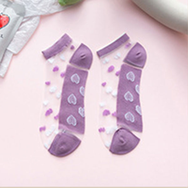 Dámské roztomilé ponožky se srdíčky - 1