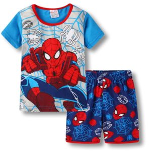 Dětské dvoudílné pyžamo s potiskem Spiderman - tričko + kraťasy - 21, 130 cm