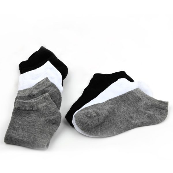 Dámské sportovní jednobarevné kotníkové ponožky - 10 párů - F, China