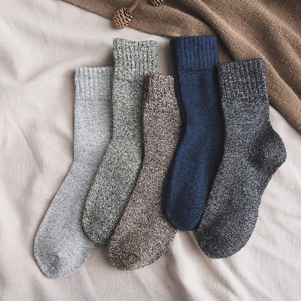Vysoké prodyšné zateplené ponožky - 5 párů