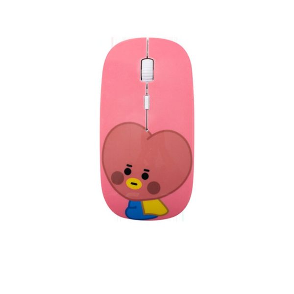 Bezdrátová USB myš s roztomilým potiskem - Lamb