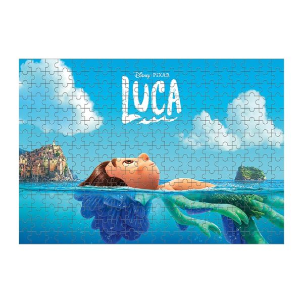 Dřevěné puzzle s motivem filmu Luca - 300 dílků - J