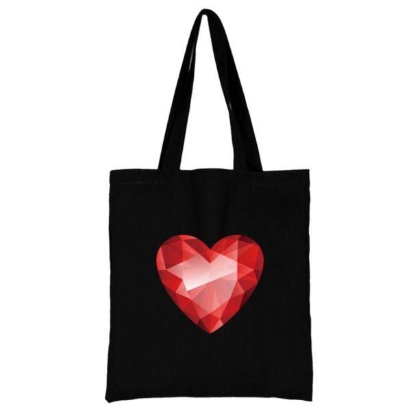 Dámská nákupní látková taška na rameno - Love022