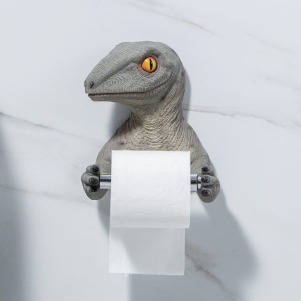 Držák toaletního papíru ve tvaru dinosaura - B