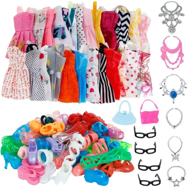 Set oblečků a doplňků pro panenku Barbie