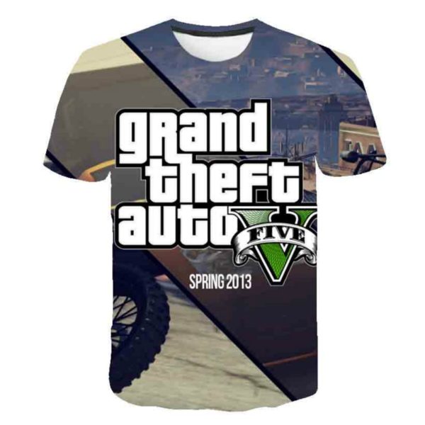 Dětské stylové tričko s potiskem Grand Theft Auto - Xx-5519, 14-let