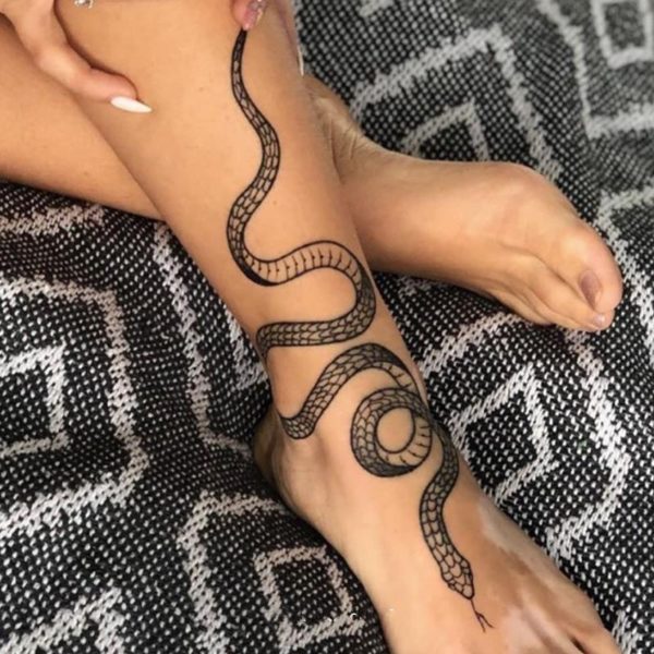 Stylové dočasné tetování Snake - 1-kus