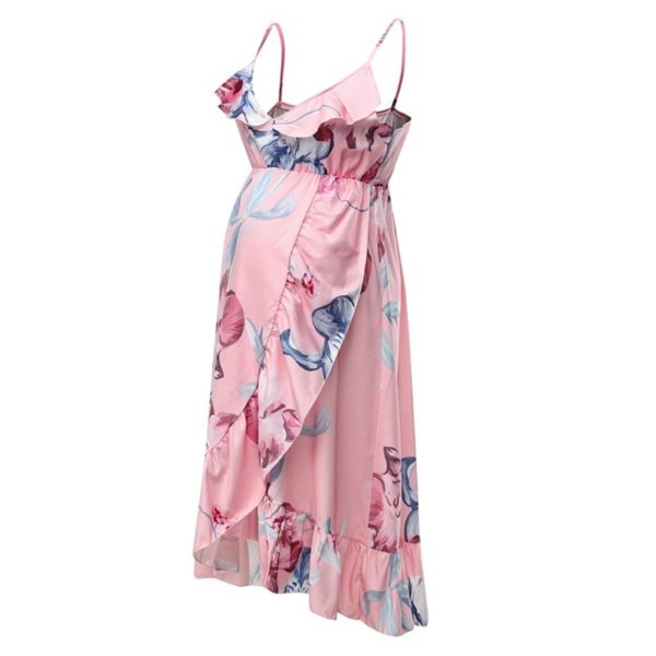 Dámské těhotenské letní šaty Leticia - Pink, Xl