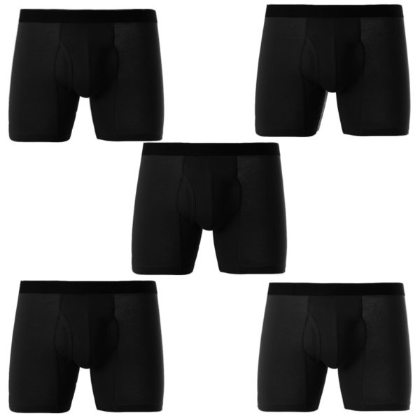 Pánské boxerky s dlouhými nohavicemi - sada 5 ks - 5 colors 5pcs, XXL