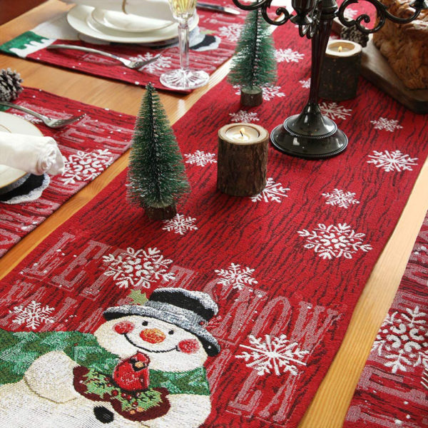 Vánoční kuchyňský běhoun na sváteční stůl