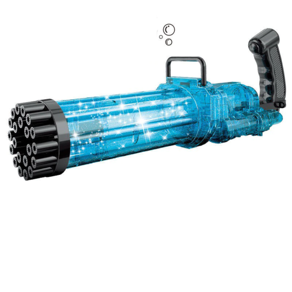 Dětský XXL super bublifuk ve tvaru zbraně - 21-Blue-with light