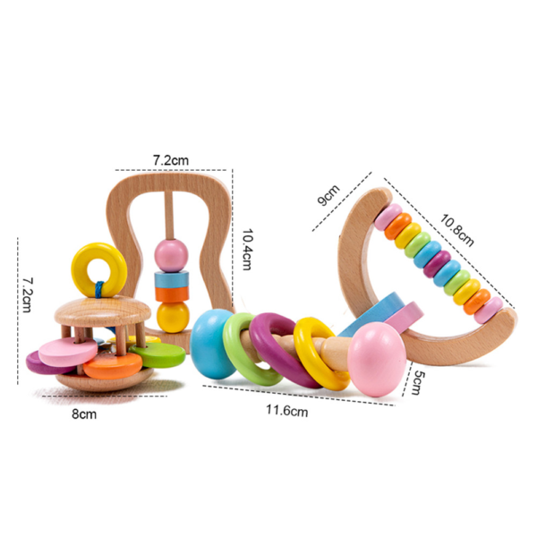 Dřevěné rozvojové hračky pro děti (Set)