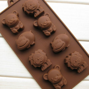 Forma na čokoládu se zvířátky