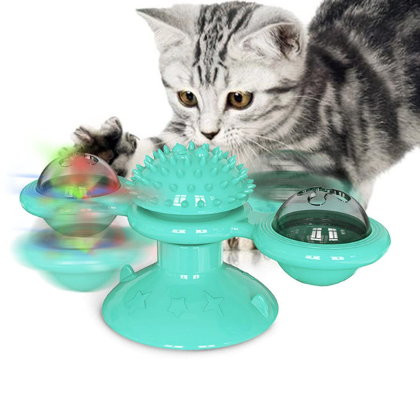 Rotující interaktivní hračka pro kočky - Pink, With-box