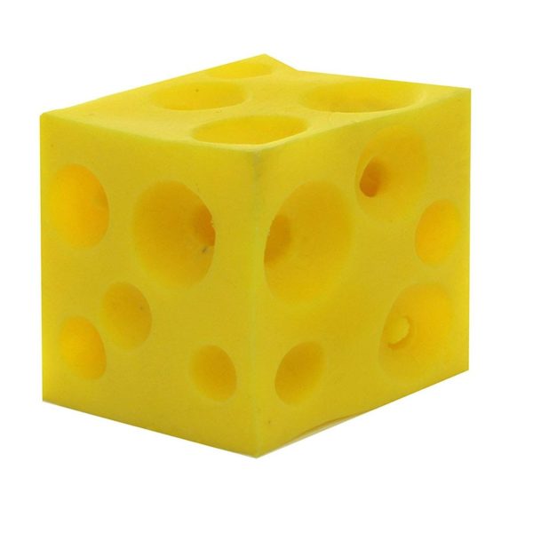 Antistresová mačkací hračka ve tvaru sýru