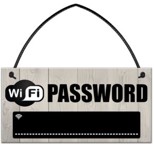 Dekorační tabule na dveře - Wifi heslo
