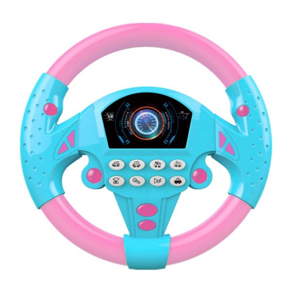 Dětský simulační hrací volant - Pink