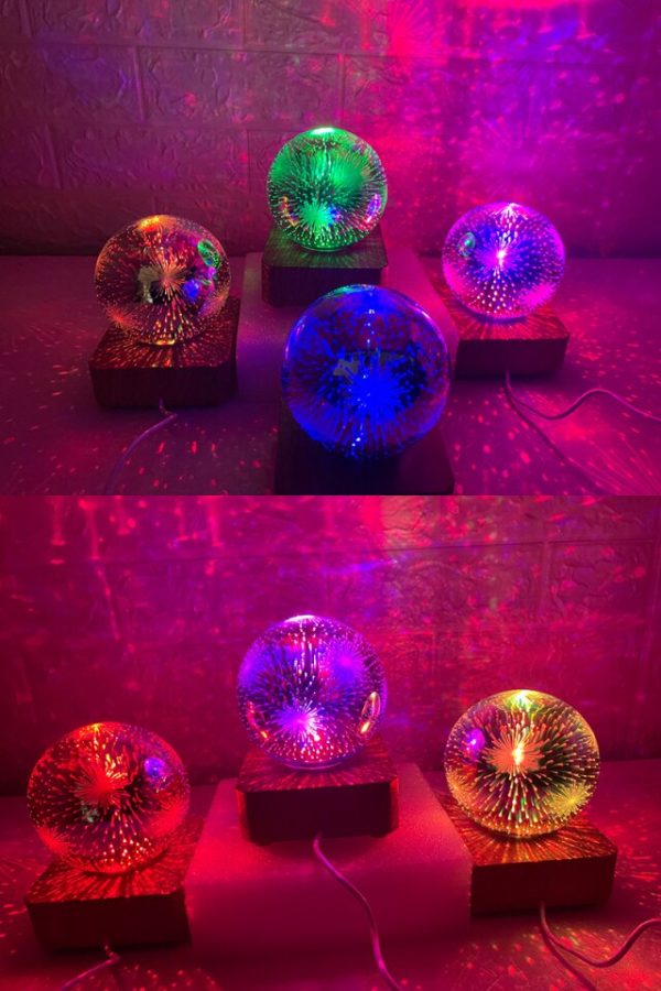LED dekorační lampička ve tvaru křišťálové koule - Starry Sky, China