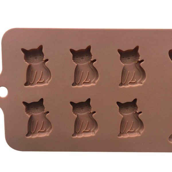 Silikonová forma na čokoládu - kočičky