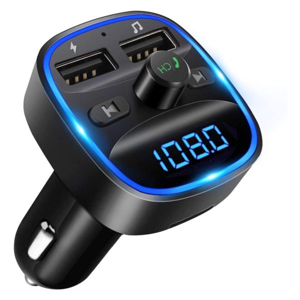FM Bluetooth LED transmitter do auta s USB vstupem