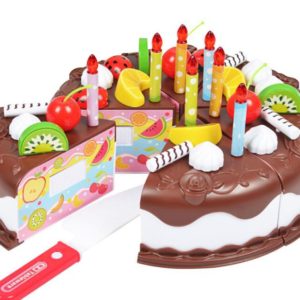 Dětská hrací sada - Plastový dort - 37pcs chocolate