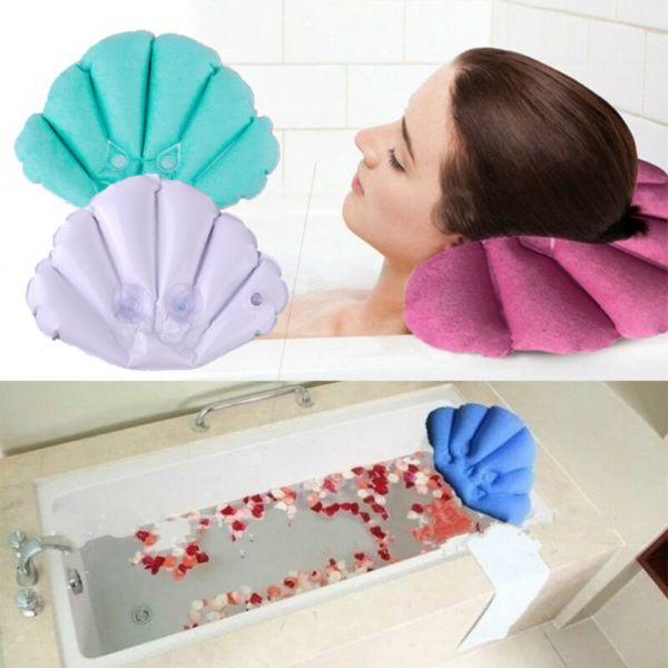 Relaxační polštářek do vany v podobě mušle