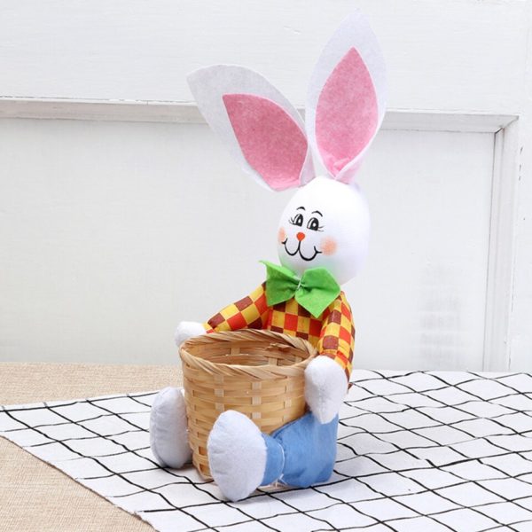 Úložný košík s velikonočním zajíčkem na sladkosti - Yellow