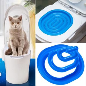 Praktická podložka na WC pro kočičky (Modrá)