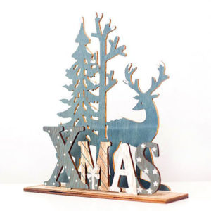 Dřevěná vánoční dekorace Elk