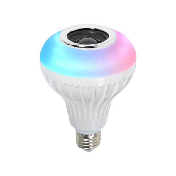 RGB LED bezdrátová žárovka s bluetooth reproduktorem