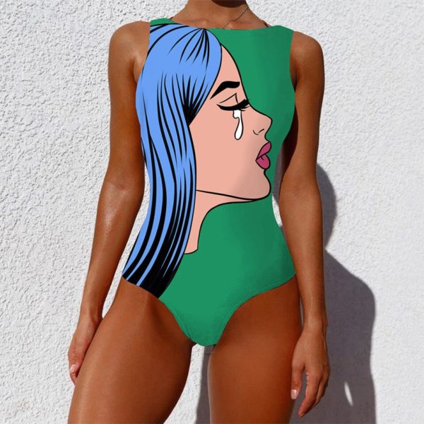 Dámské moderní plavky Picasso - P, XXL, United States