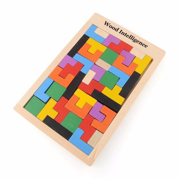 Tetris - dřevěná inteligentní hra pro děti (B)